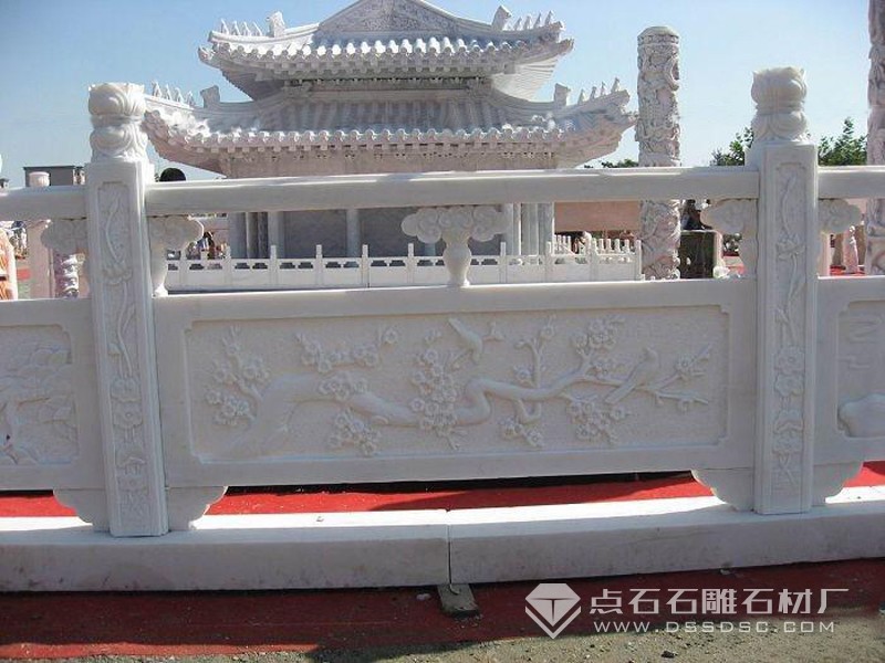 漢白玉欄桿 玉石護(hù)欄